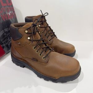 Wolverine Mens Brown Leather Durbin WP 6in Work Boots